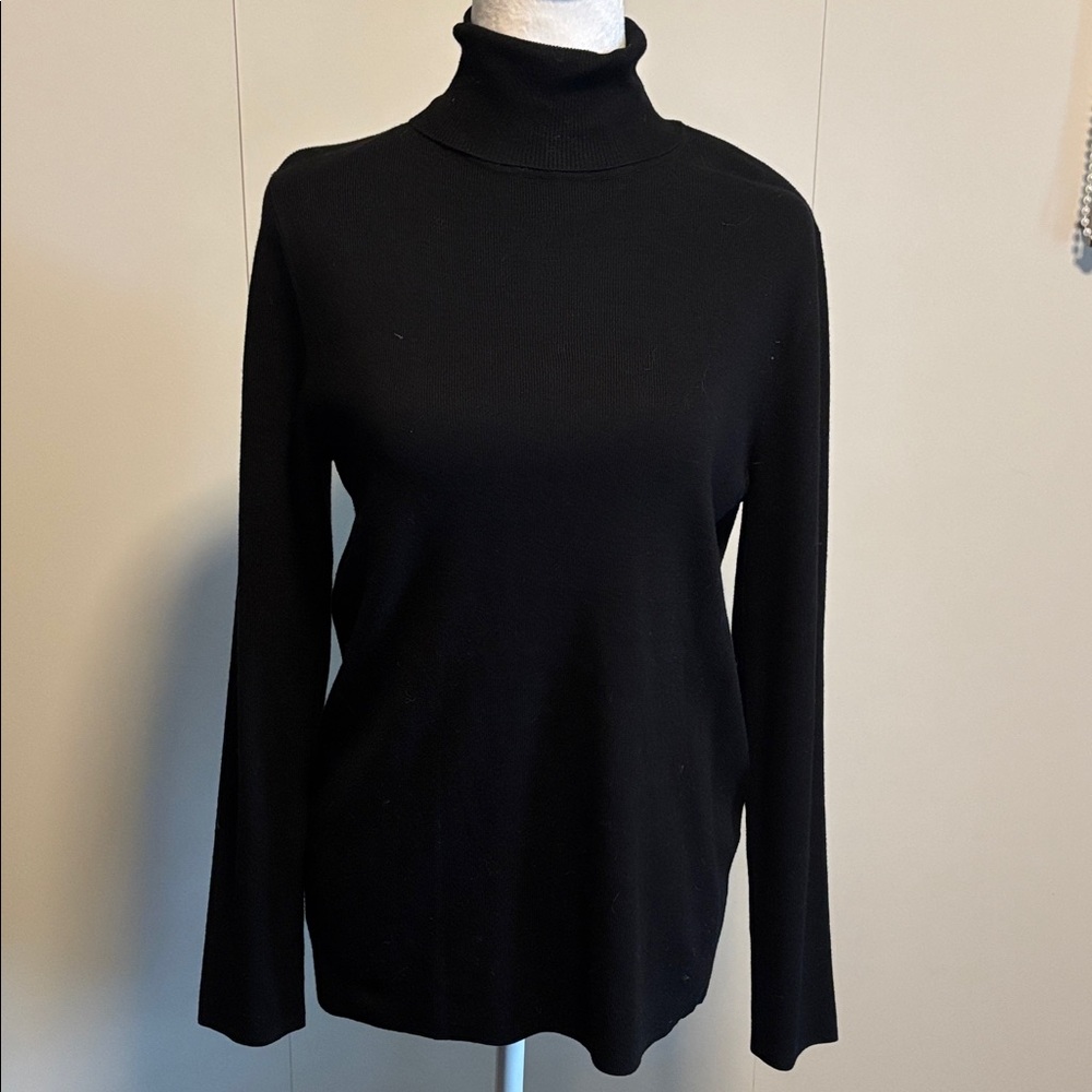 Chico's Black Turtleneck Sweater